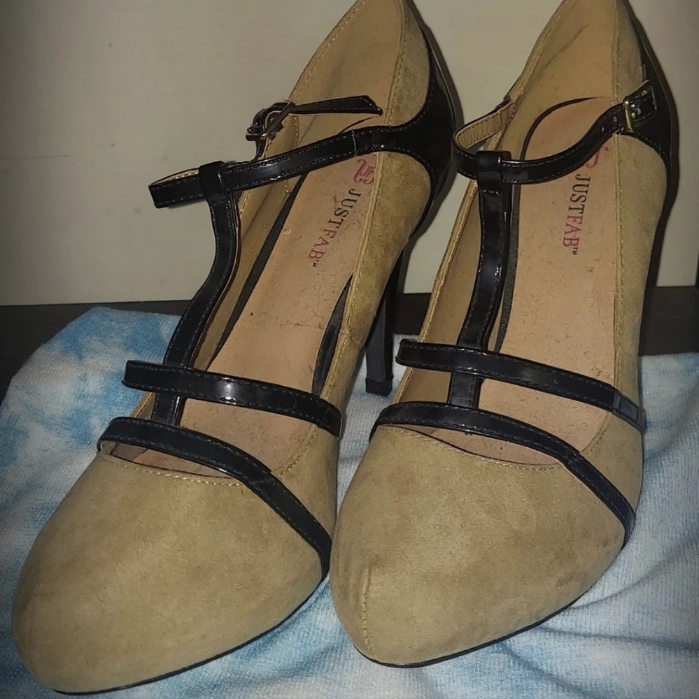 Justfab T Strap Heels